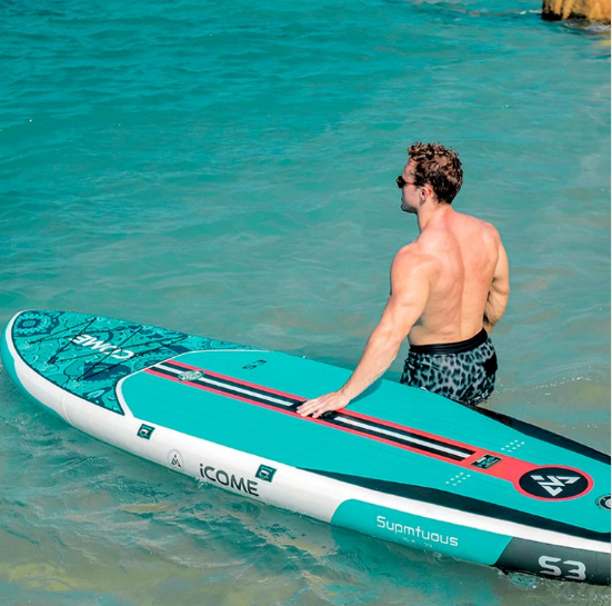 10' 8'' Inflatable SUP Stand Up Paddle Board with Paddle & Pump
