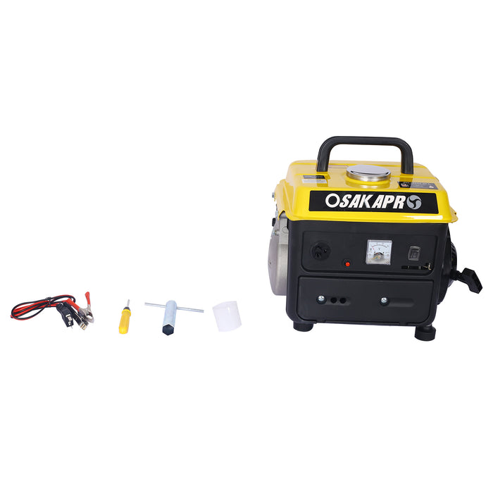 900W Portable Gas-Powered Generator, Low Noise, for Home, Outdoor & Emergency Use